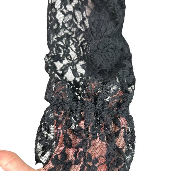 Southcott Velvet Top Lace Sleeves Sz S Whimsigoth Fairy Grunge - Picture 7 of 12